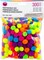 CousinDIY Pom Poms for Crafts, 300 Pieces - Assorted Size Multicolor Craft Pom Pom Balls for DIY Designs and Creative Projects - Neon